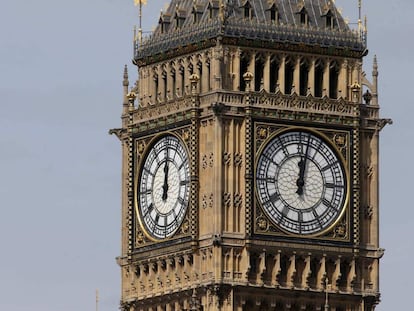 O Big Ben de Londres, hoje, 14 de agosto de 2017.