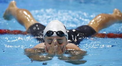 Mireia Belmonte, tras la plata de 800 libre