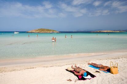 La playa de Ses Illetes, en Formentera.