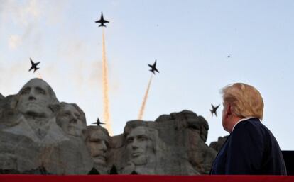 El presidente Donald Trump el pasado tres de julio.