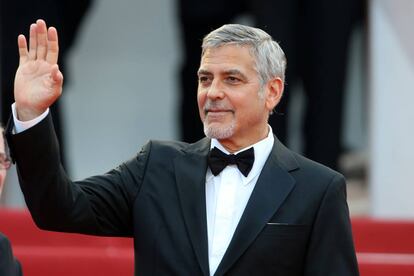 George Clooney, en la &uacute;ltima edici&oacute;n del Festival de Cannes, en mayo de 2016.