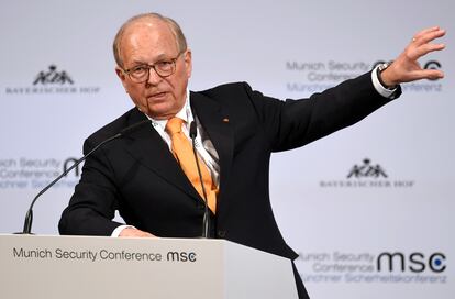 Wolfgang Ischinger, presidente de la Conferencia de Seguridad de Múnich, el 15 de febrero de 2020.