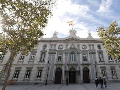 Edificio del Tribunal Supremo donde la Fiscalía y la Abogacía del Estado han presentado sus escritos provisionales de acusación.