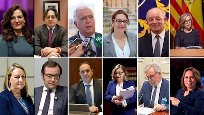 De izquierda a derecha, y de arriba a abajo: Lucía Avilés, José M. Fernández Seijo, José M. Páez, Inés Herreros, José Luis Costa Pillado, Gema Espinosa, María Pilar Jiménez, Alejandro Abascal, José A. Montero, Esther Erice, Ricardo Bodas y Argelia Queralt.