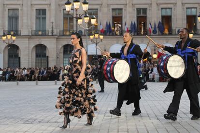 Katy Perry durante su aparición en Vogue World en Place Vendome el pasado domingo.