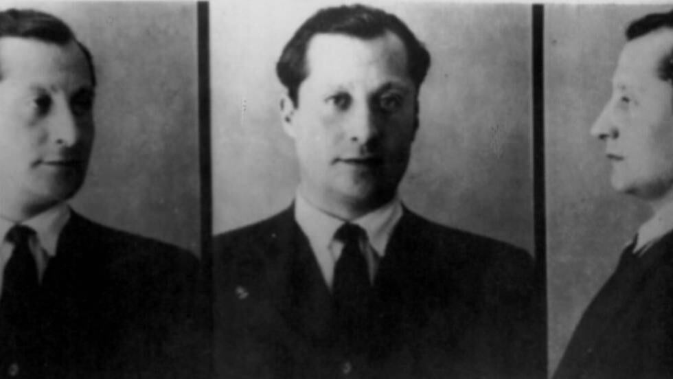 Ficha policial de Primo Rivera, tras ser detenido el 14 de marzo de 1936.