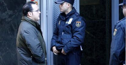 Antonio S&aacute;nchez entra a la Audiencia Nacional para declarar ente el juez Eloy Velasco.