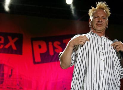 El líder de los Sex Pistols, John Lydon, en el Summercase, en Madrid.