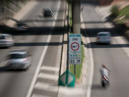 Senyalització de la Zona de Baixes Emissions (ZBE).