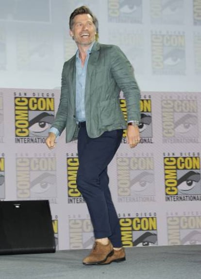 Nikolaj Coster-Waldau acude a la Comicon de San Diego con chaqueta Mango Man.