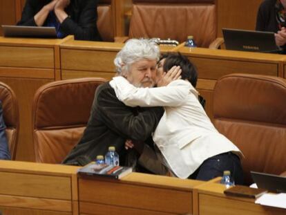 Beiras junto a Yolanda D&iacute;az en el Parlamento 