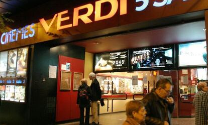 Los cines Verdi en el barrio barcelon&eacute;s de Gr&agrave;cia, una de las salas que no participa en la Fiesta del Cine. 