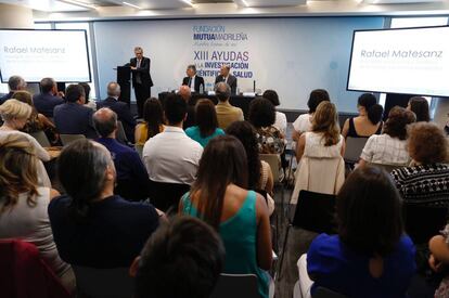 Acto de presentaci&oacute;n de las ayudas de la Fundaci&oacute;n Mutua Madrile&ntilde;a.