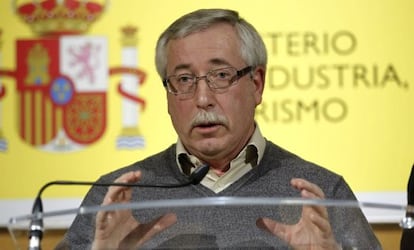 El secretario general de CCOO, Ignacio Fernández Toxo