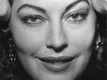 Retrato de Ava Gardner.