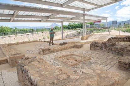 Manuel Romero, municipal archaeologist of Antequera, at the Roman villa of Antequera.