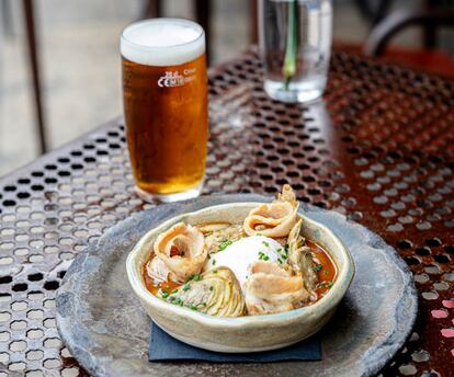 Una de las tapas que ofrece el Ocaña de Barcelona.