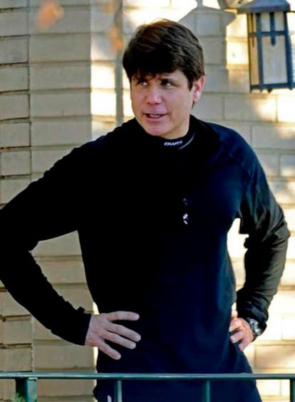 El gobernador de Illinois, Rod Blagojevich, el pasado viernes, en la puerta de su casa en Chicago.