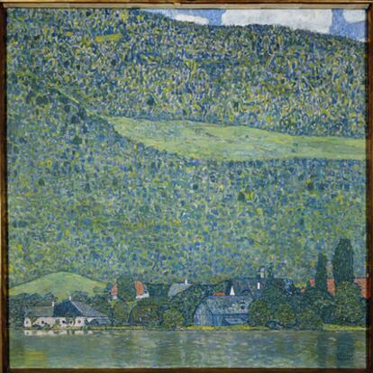 Imagen facilitada por el Museo de Arte Moderno de Salzburgo (Austria) de la obra 'Litzlberg am Attersee', de Gustav Klimt.