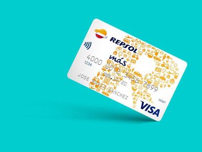 Tarjeta Repsol más Visa Débito de BBVA.