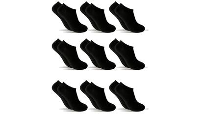 Set calcetines tobilleros negros