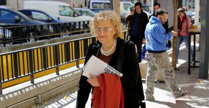 La alcaldesa de Madrid, Manuela Carmena. 