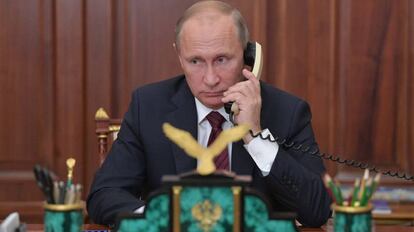 El presidente ruso, Vladimir Putin, mantiene una conversaci&oacute;n telef&oacute;nica este mi&eacute;rcoles.