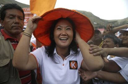 La candidata presidencial Keiko Fujimori.