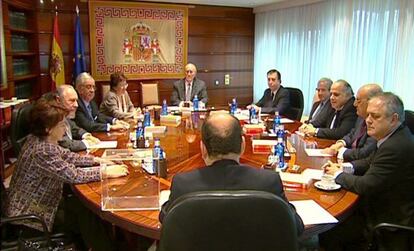 Reunión del pleno del Tribunal Constitucional el pasado 20 de enero.