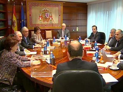 Reunión del pleno del Tribunal Constitucional el pasado 20 de enero. 