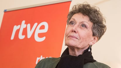 Rosa María Mateo, en enero de 2019 durante un acto en el Centro de Producción de TVE en Cataluña.