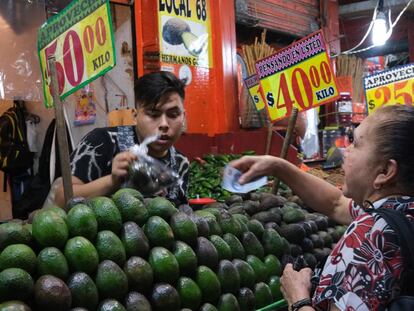 Un mercado en Ciudad de México.