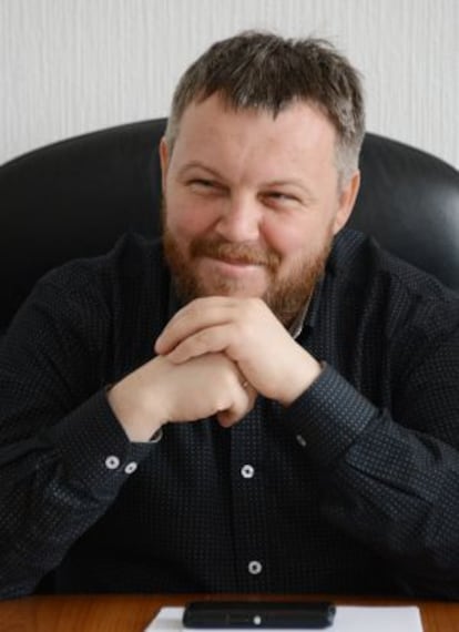 El líder separatista del Este de Ucrania Andrei Purgin.