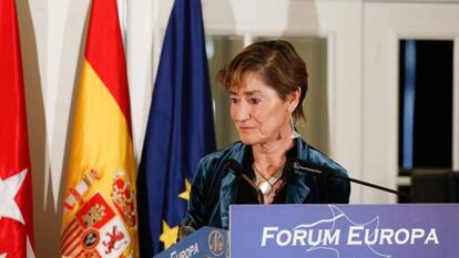 Victoria Ortega durante su intervención en el Fórum Europa.