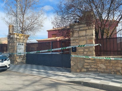 Casa donde se ha producido el crimen, en Nohales, Cuenca.