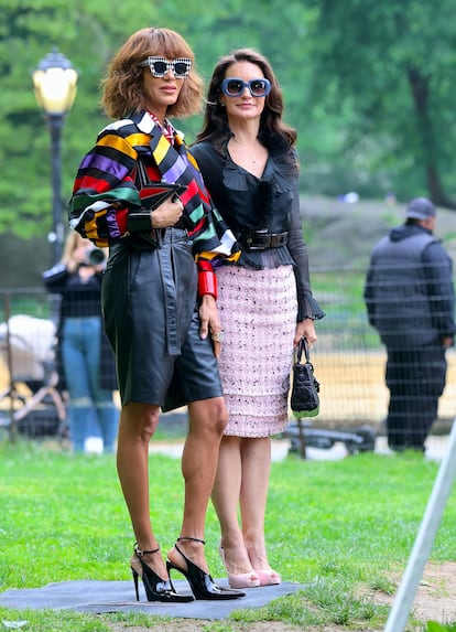 Nicole Ari Parker, en la imagen con Kristin Davis, es uno de los nuevos personajes femeninos que, para muchos espectadores, no han podido llenar el inmenso vacío que dejó Samantha.