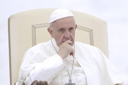 El papa Francisco durante la Audiencia General del pasado miércoles.