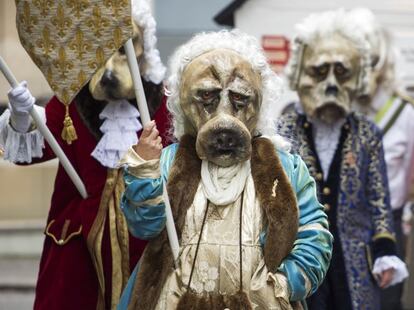 Desfile de máscaras en Lucerna, Suiza.