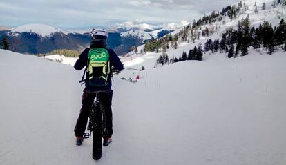 Le Mourtis se cierra a última hora para los descensos de 'fatbike'.