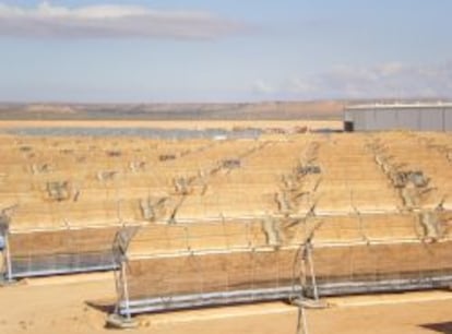 Planta h&iacute;brida solar-gas de Abengoa en Marruecos.