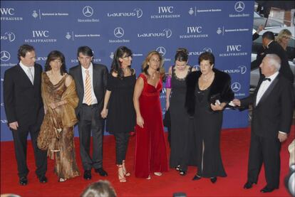 Toda la familia reunida en una gala en 2007