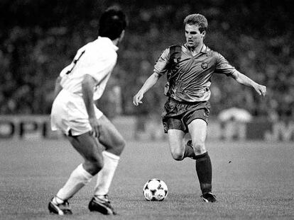 Roberto, en 1989, en la final de la Recopa Barça-Sampdoria.