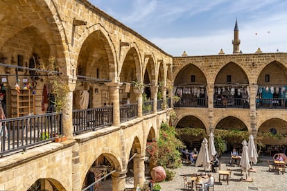 Büyük Han, un antiguo caravasar en Nicosia.