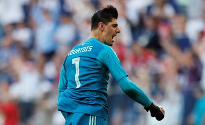 Courtois, durante el Mundial.