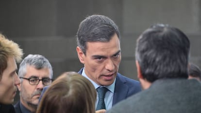 Pedro Sánchez stating his position on Venezuela.