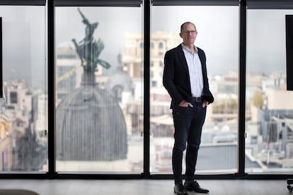 Jeff Maggioncalda, CEO de Cooursera, fotografiado en Madrid  el pasado miércoles.