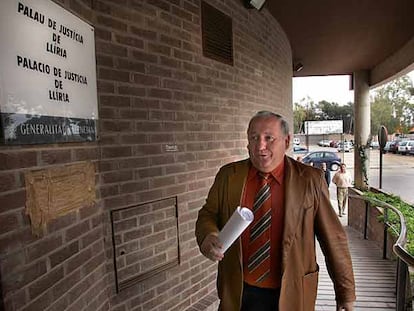 Francisco Tarazona, ayer, en los juzgados de Llíria.