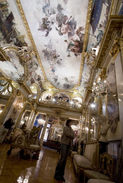 La sala de baile, en el recién restaurado Museo Cerralbo de Madrid.
