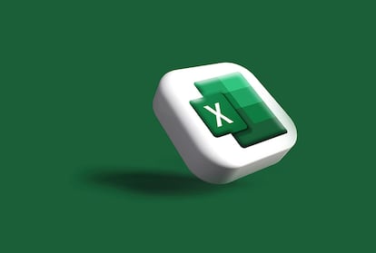 Logo de Excel con fondo verde