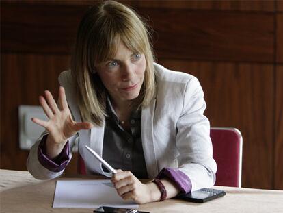 María Garaña, en un momento de la entrevista.
